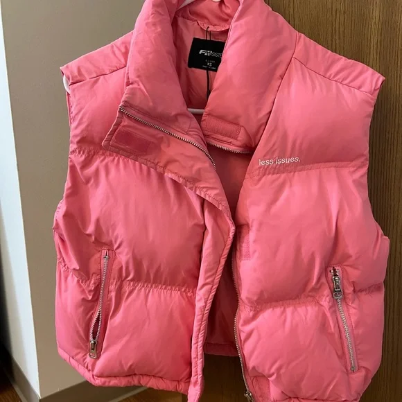 ASOS Jackets Coats Pink Puffer Vest Poshmark